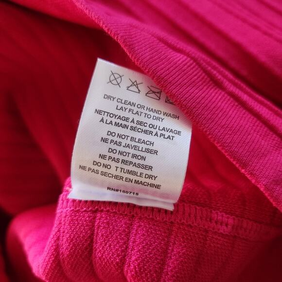 Retrofete Kylie Bandage Knit Dress Dragon Fruit Pink Size Large NWT Sleeveless - Picture 15 of 15